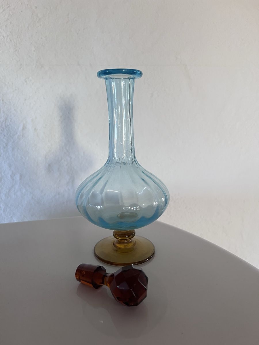 Flaconi: Schöne, bunte Glasflasche, Vase, Flacon – Usato da Glattfelden venduto da Ak_5bL 1