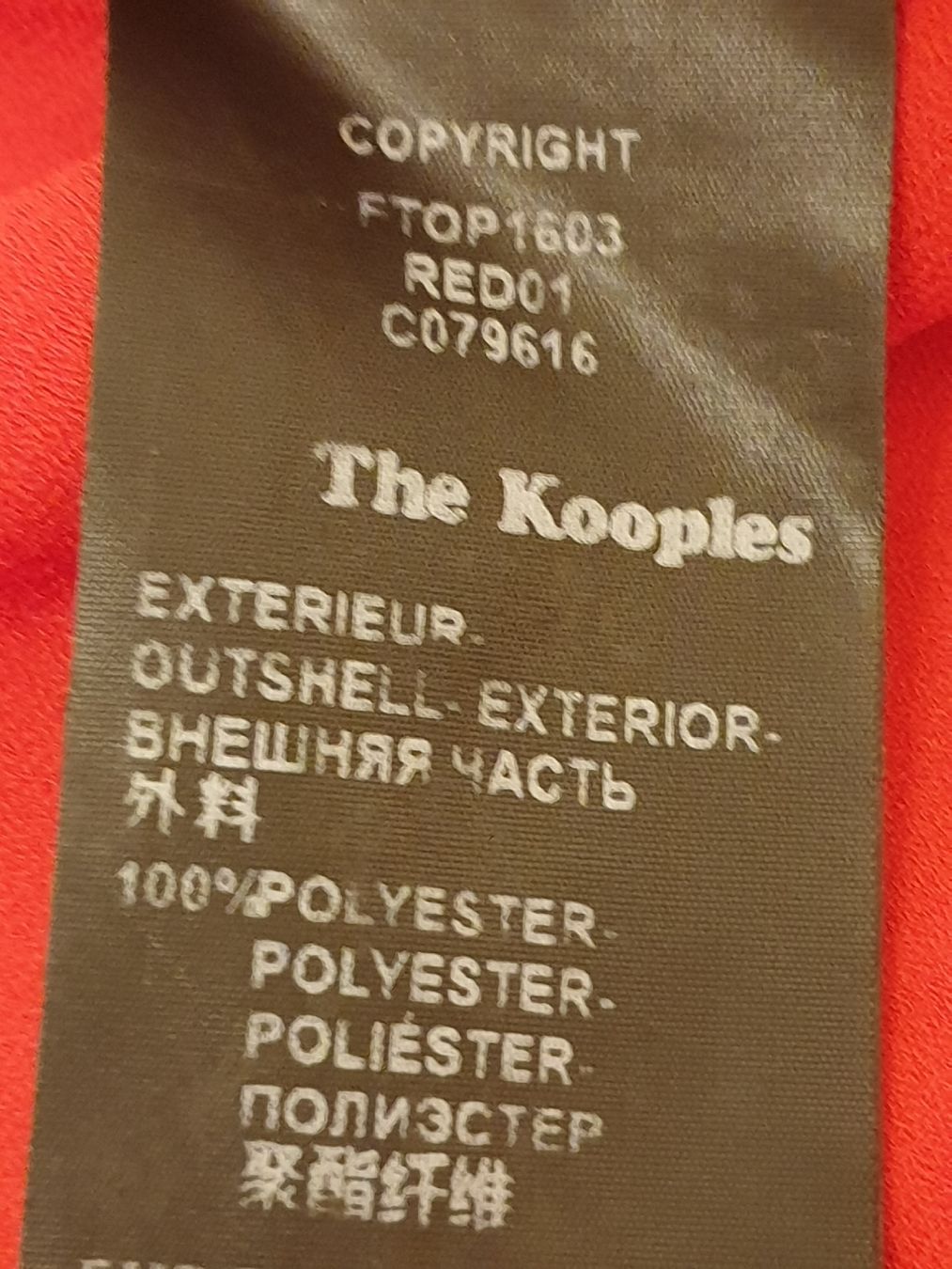 Kooples Blusen: Blouse S, rouge, polyester, tres bon état – Gebraucht aus Neuchâtel von Verenas12 6