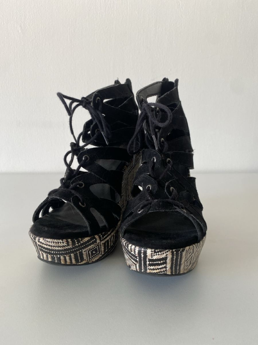 Scarpe da donna: Sommer platteaus mit Muster, Grösse 30 – Usato da lommis venduto da inf_thv8 5