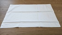 Federa bianca ricamata e cifrata 75x44 cm