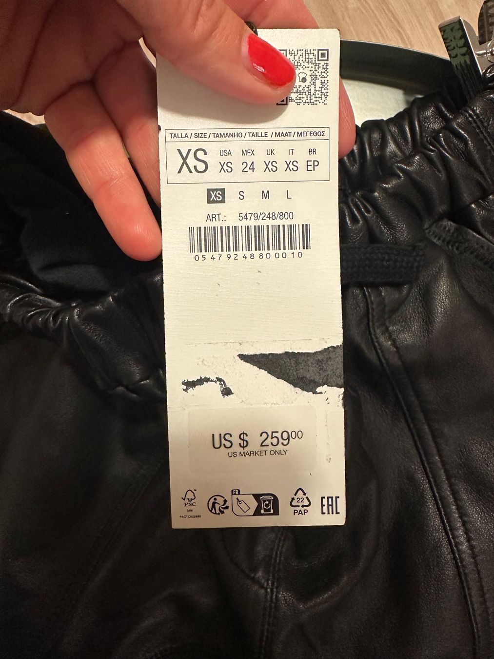 Zara Pantaloni: Leder Hose – Nuovo e nell'imballaggio originale da Rapperswil BE venduto da aro_66tx 8