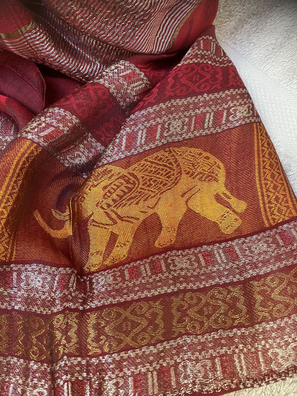 Foulard & Sciarpe: Halstuch  Schal Rot – Nuovo (secondo la descrizione) da Bettwiesen venduto da Zustand57 2