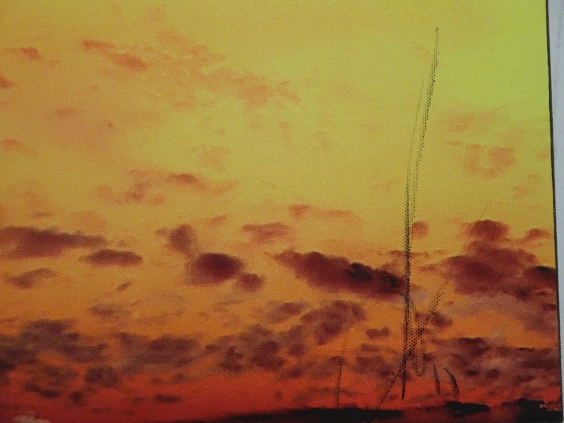 Foto & Immagini: von Paul Sinus   :   Oelbild  "Sky Horizont" – Usato da Vitznau venduto da Mina60 3