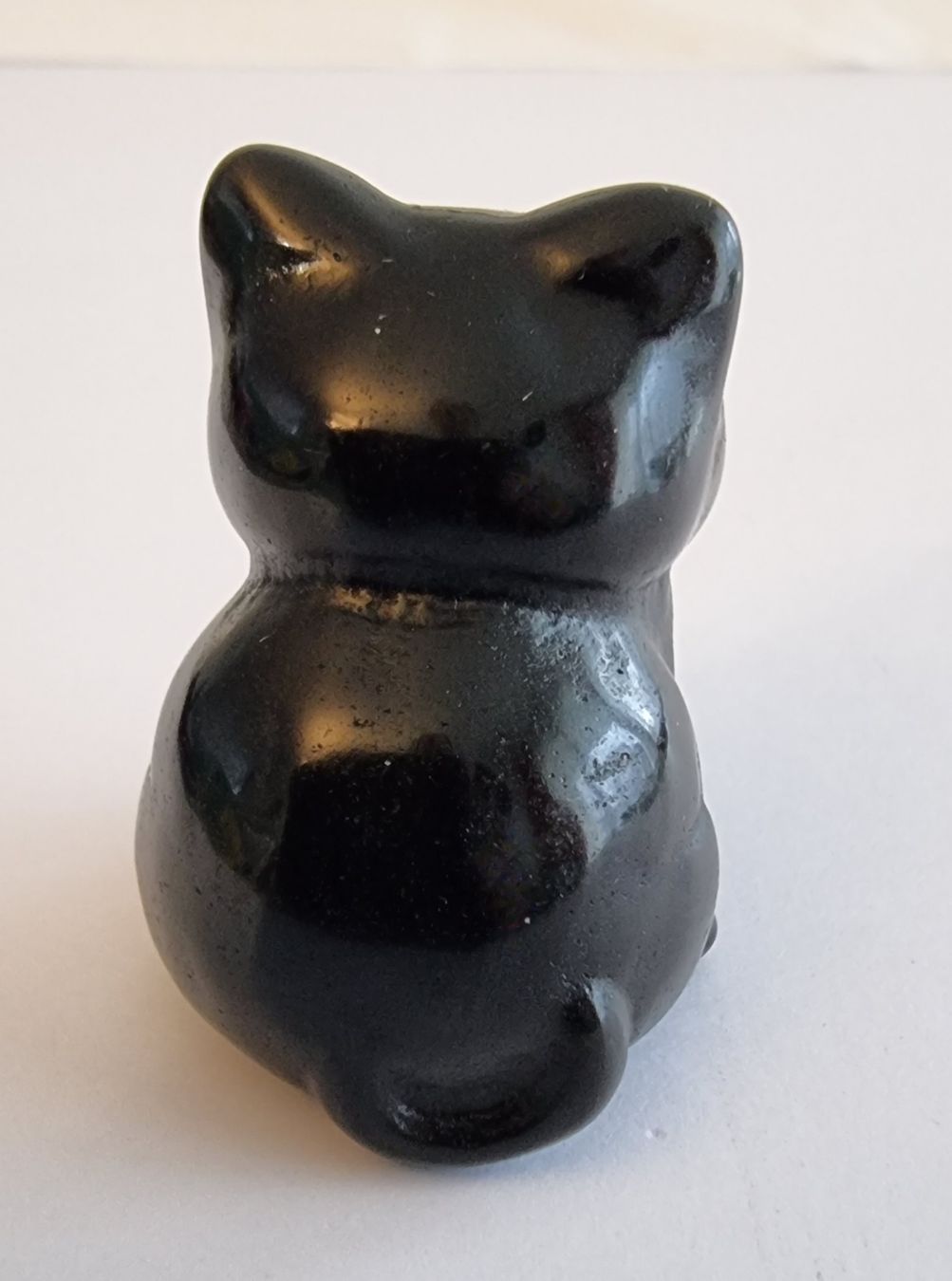 Statuette: Obsidian Katze Statue / Figur – Nuovo e nell'imballaggio originale da Menziken venduto da Mirager 4