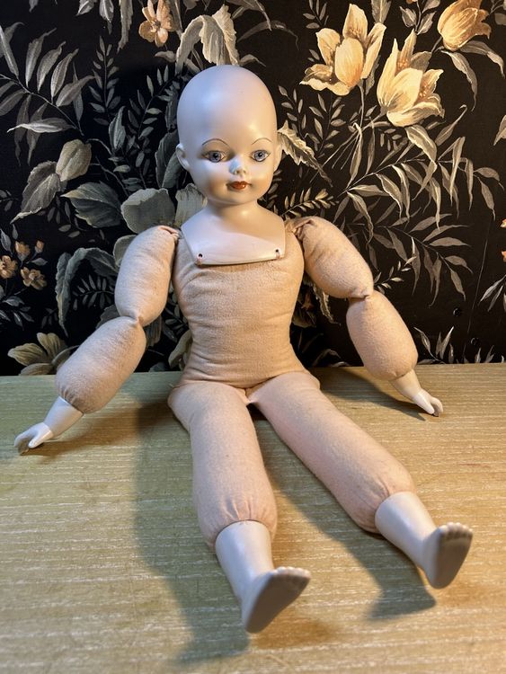 Poupée Ancienne Porcelaine Gebruder Kulentz - 22 Cm - Bon état
