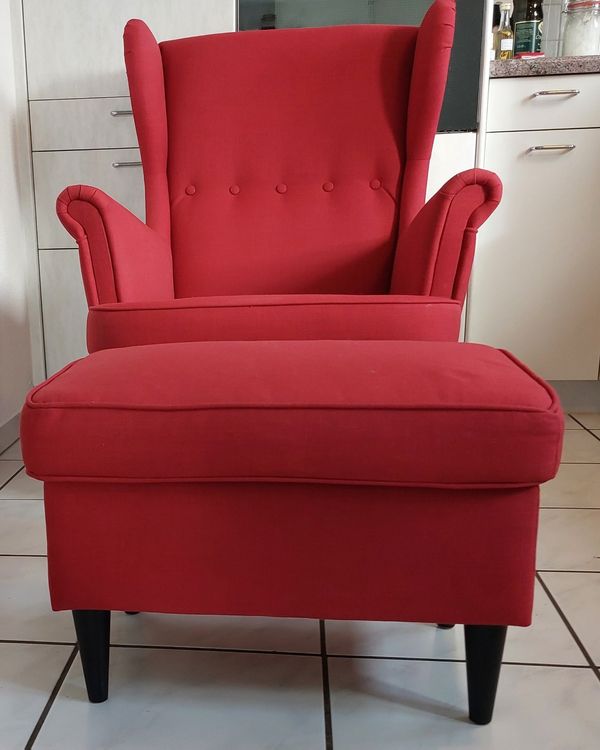 Ohrensessel IKEA ROT Kaufen auf Ricardo