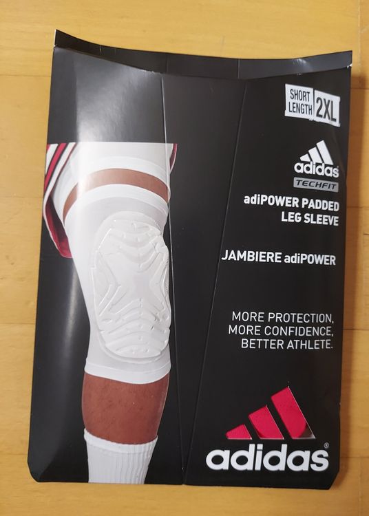 Adidas Techfit Men's Jambiere adiPOWER Padded Leg Sleeve Knee