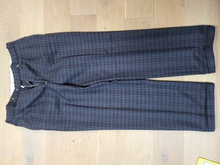 Hose dunkelblau kariert Gr 44 Renato Cavalli
