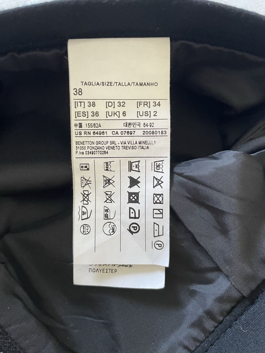 Benetton Gonne: AB 1.- Wolloptik Anthrazit Minirock – Nuovo (secondo la descrizione) da Zürich venduto da vik_isi 5