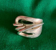Silber Ring aus Gabel gefertigt, Grösse 59