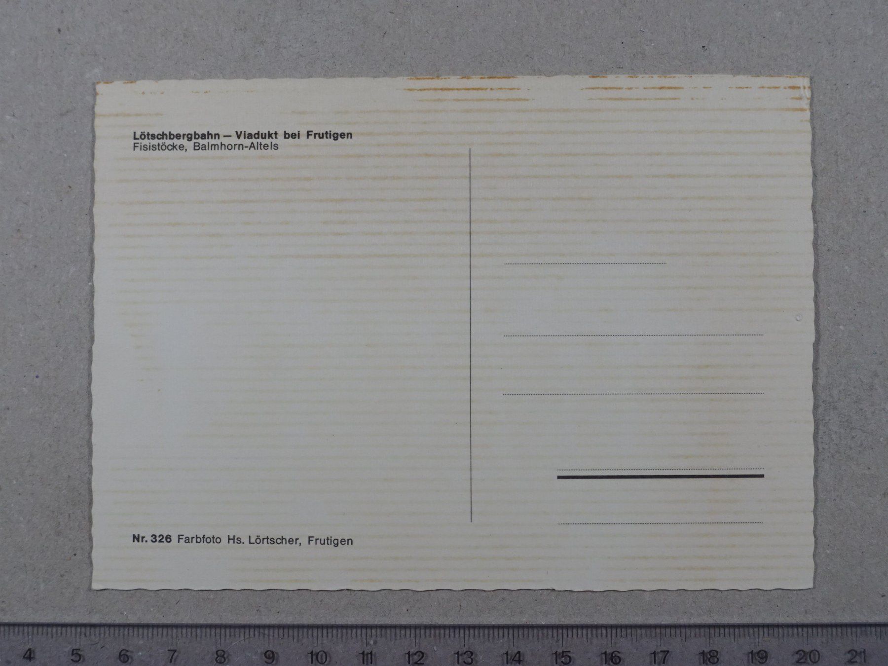 Cartoline postali: Frutigen, Viadukt, Lötschberg Bahn – Usato da Lenzburg venduto da fh1 1