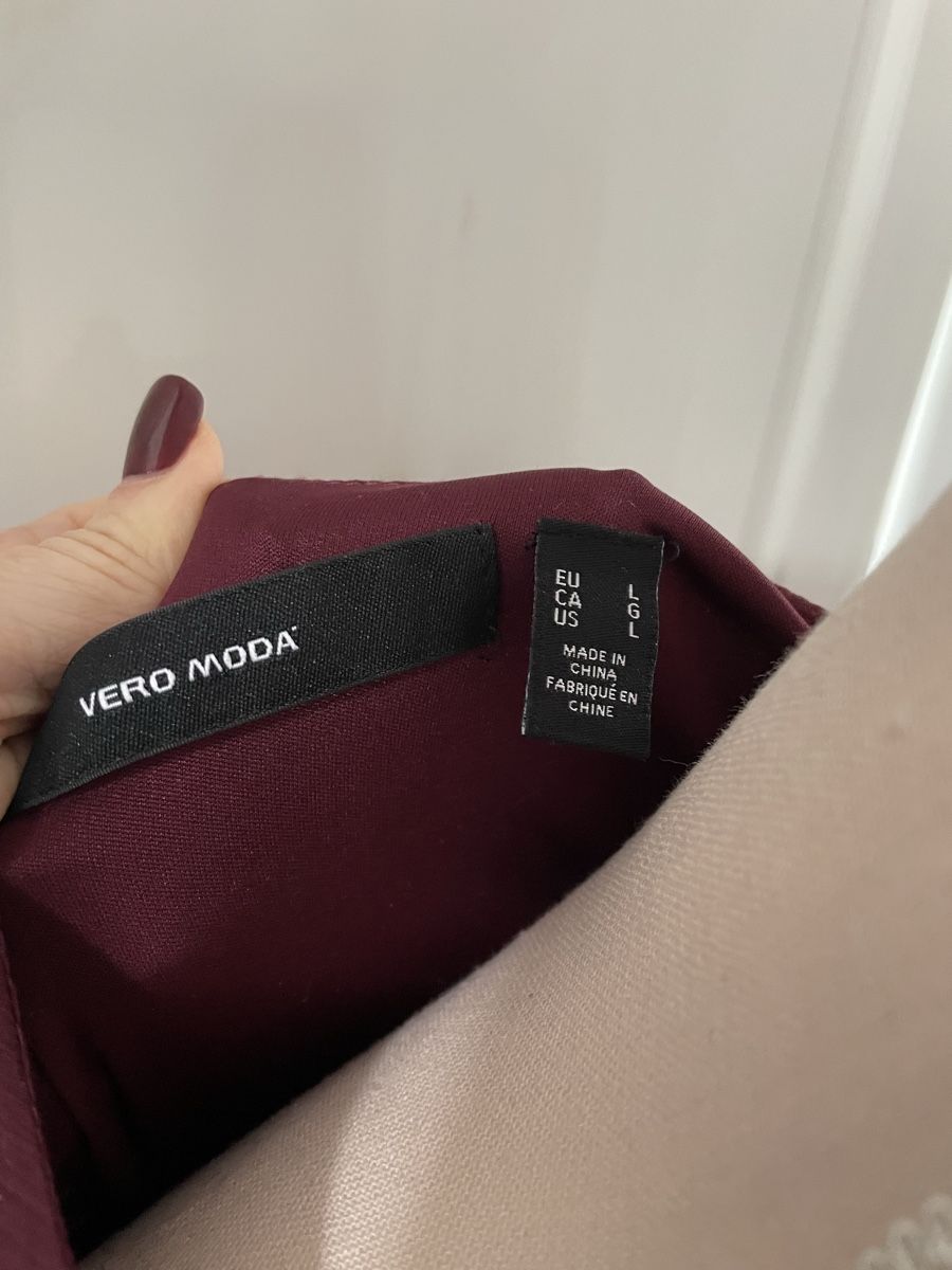 Vero Moda Kleider: Vero Moda Kleid, Gr. L, Burgunderrot – Gebraucht aus Fehraltorf von Nadja0205 2