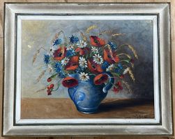 Gemälde / Blumen im Krug von J.M. Erni       (ID L138)