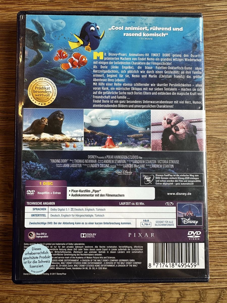 Tutti i DVDs: DVD - Findet Dorie – Usato da Bern venduto da barachi 1