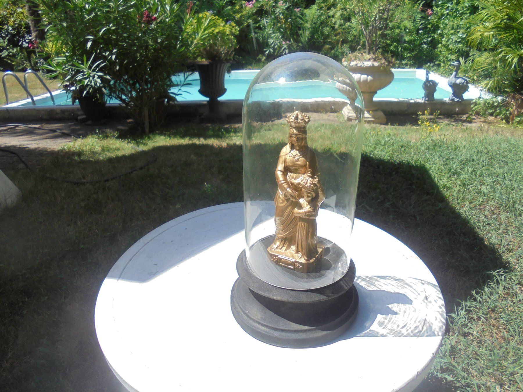Sculture & Statue: Antike Skulptur unter Glasdom ca. 1920 – Usato da Camorino venduto da Hunpete
