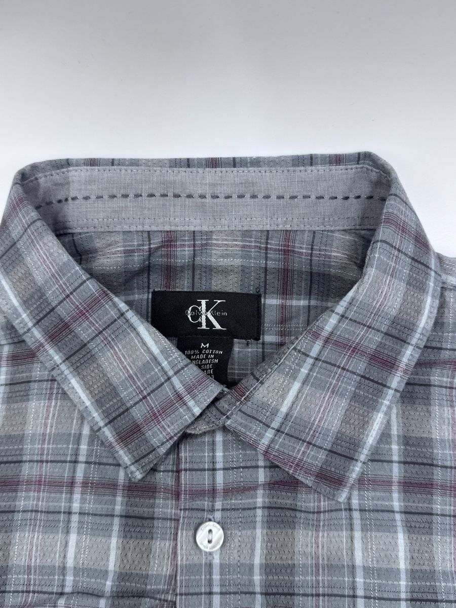 Calvin Klein Camicie: Calvin Klein Hemd kariert grau – Usato da Arnegg venduto da Pahe02 3