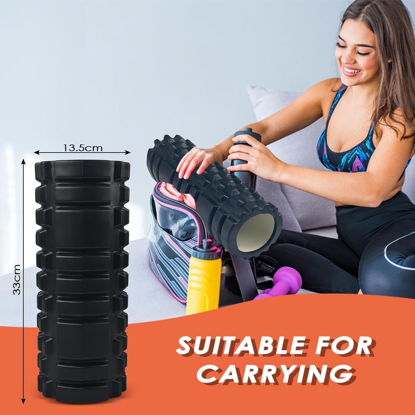 Dispositivi per massaggi: Faszienrolle Foam-Roller 33cm – Nuovo e nell'imballaggio originale da Geneve venduto da Titi2008 1