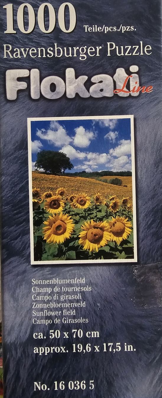 Ravensburger Puzzle: Flokati Puzzle "Sonnenblumenfeld" 1000 Teile – Usato da Bütschwil venduto da Taranabo 2