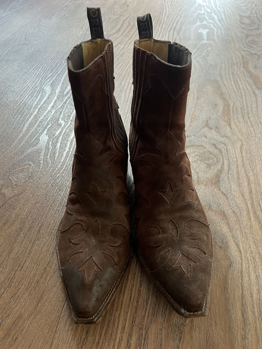 Scarpe da donna: Braune Wildleder Stiefeletten, Gr. 39! – Usato da Illnau venduto da Michele0210_