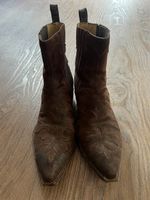 Braune Wildleder Stiefeletten, Gr. 39!