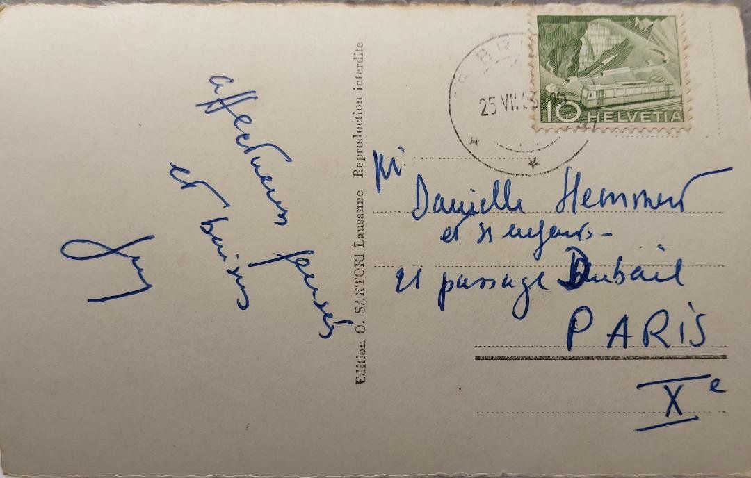 Cartoline postali: Bassin du Doubs  -  1953 – Usato da Delémont venduto da Domdom1 1