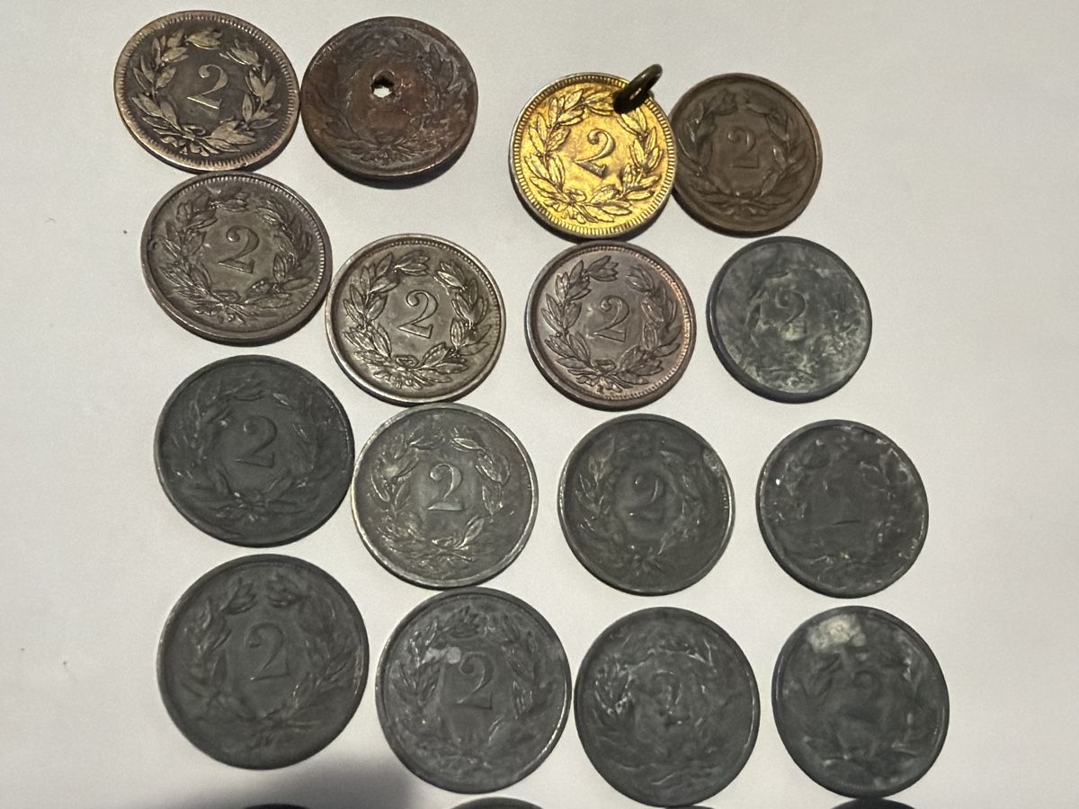 Tutti le monete: 2 Rappen lot – Usato da Hittnau venduto da Pat_yl7f 5