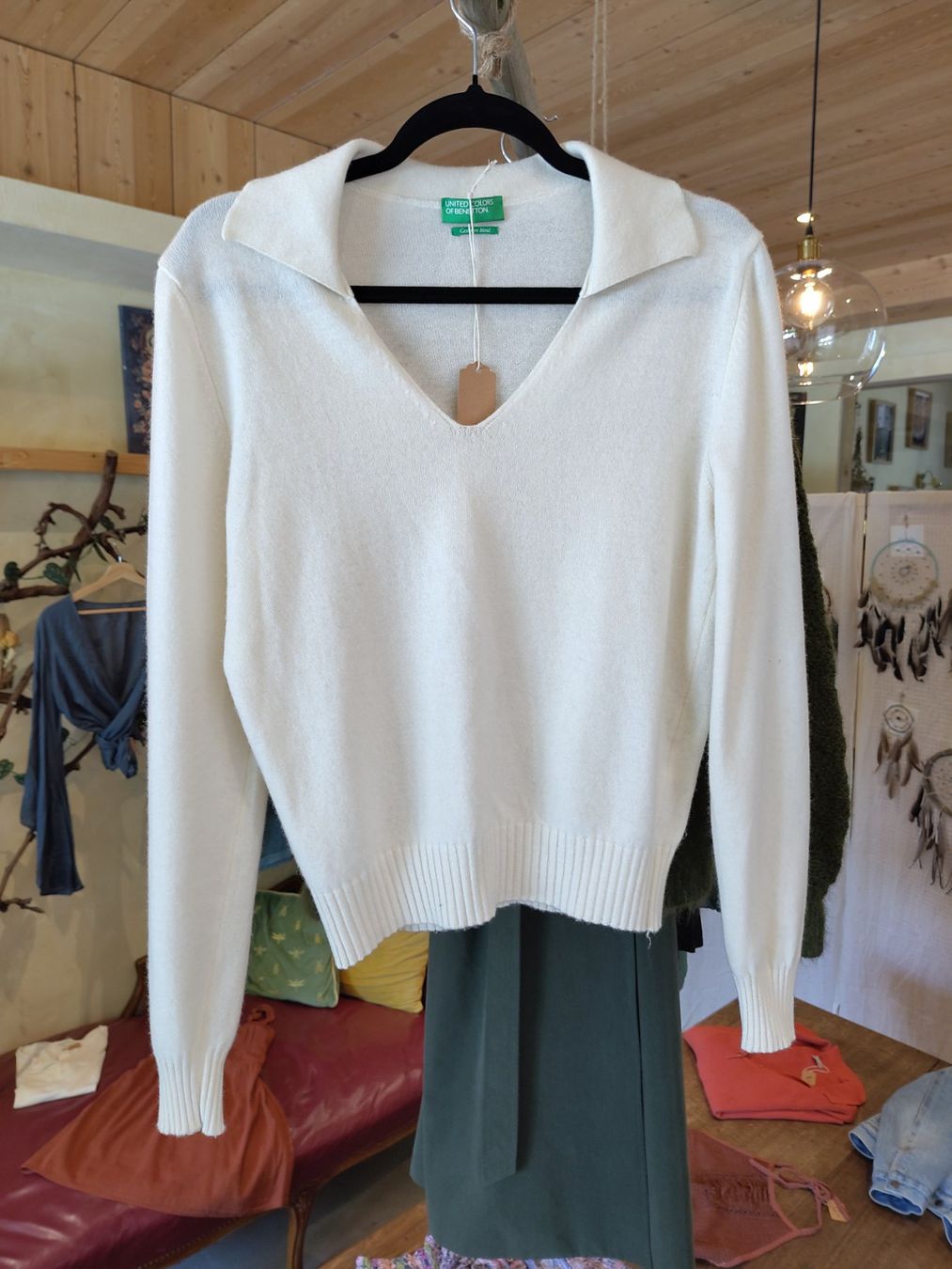 Benetton Maglioni & Felpe: Benetton cashmere pullover weiss-creme S – Usato da Losone venduto da ell_nora89