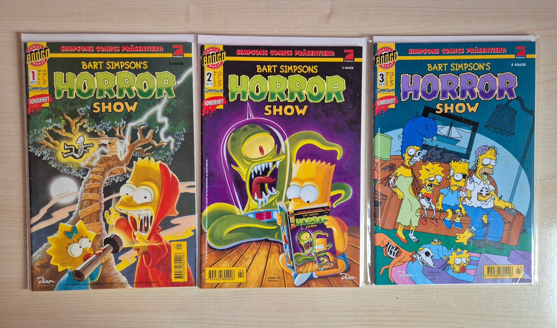 BD: Bart Simpson's Horror Show Hefte 1 bis 20 plus Variant-Cover – D'occasion à Sargans par Gkohler0