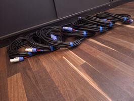 Kabel PowerCon 10/15 Meter (7 Stk.)