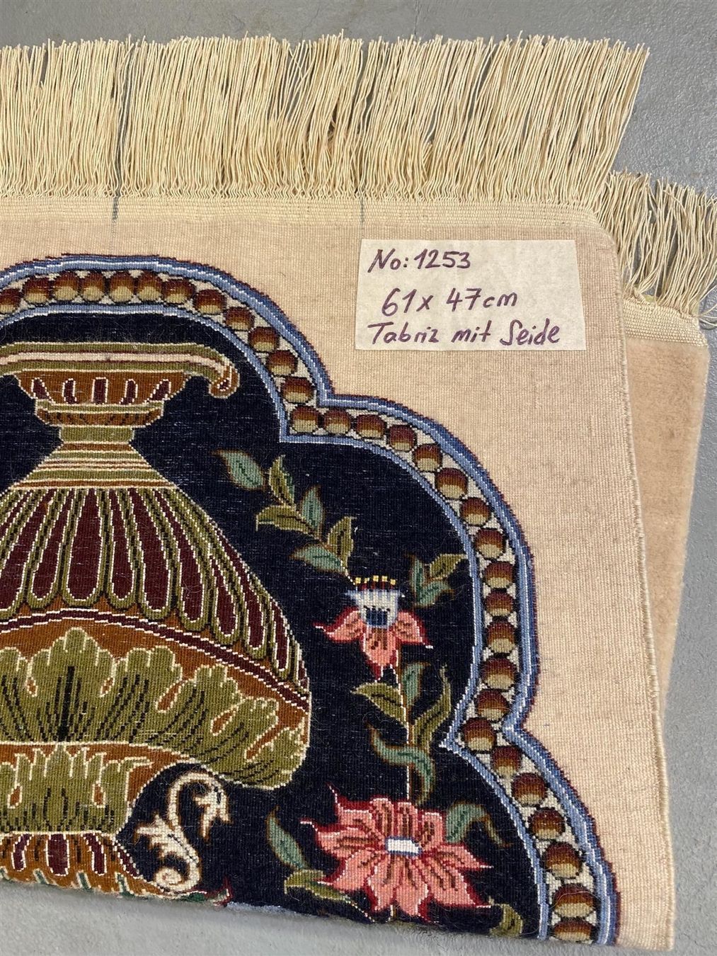 Tappeti: Bewundernswerter feiner Perfekter Tabriz Seide mit Korkwolle – Usato da Steinhausen venduto da Super05 9