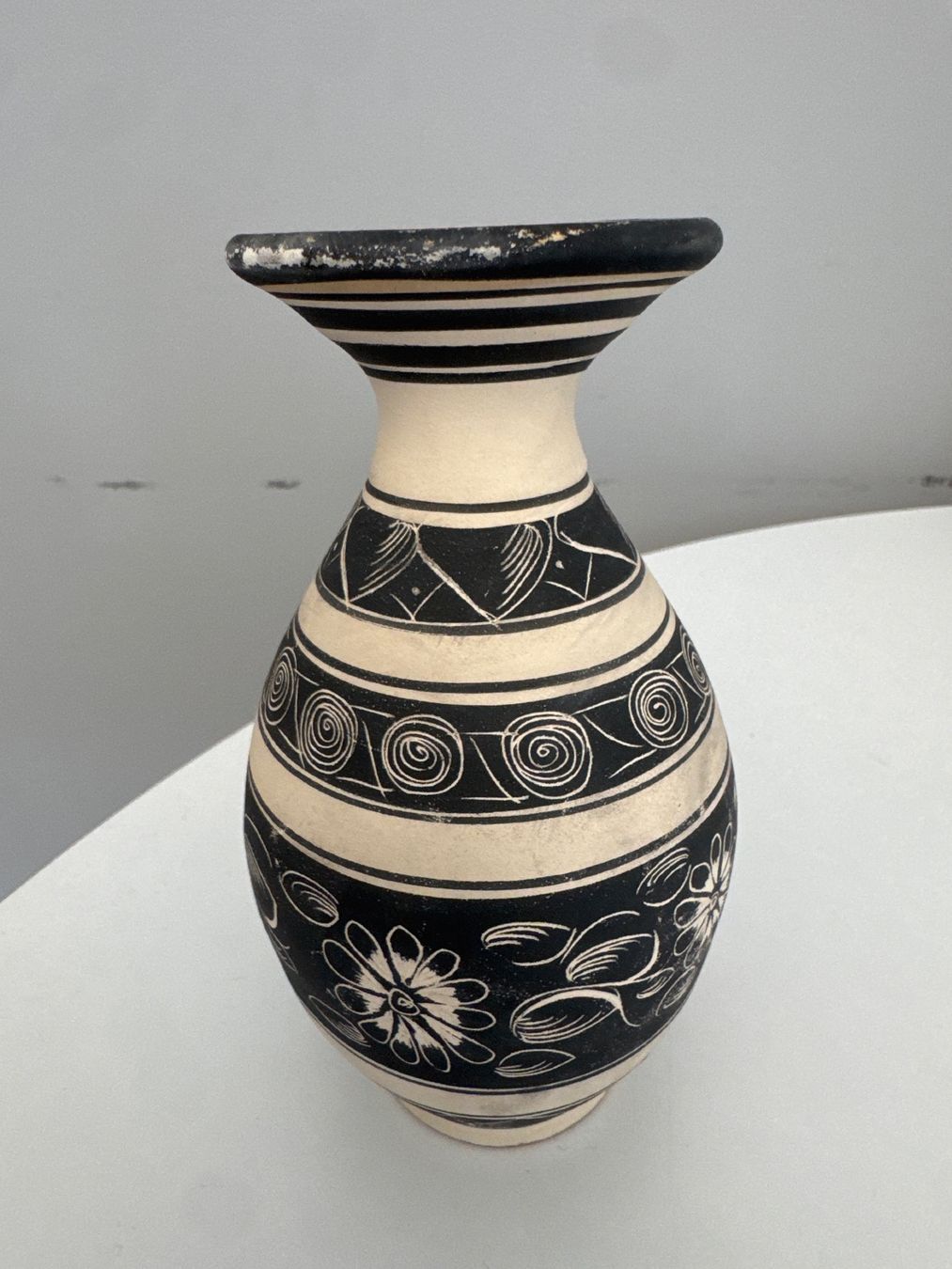 Vasi & Recipienti: Keramik Vase Moses Cyprus mit Mustern – Usato da Dietlikon venduto da HighspeedUmzug 4