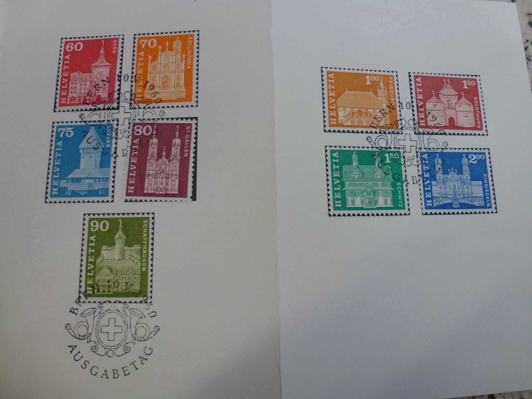 Alle Briefmarken: Sammlung FDC Postgeschichte-Baudenkmäler 1960 – Gebraucht aus Walkringen von Casablanca777 9