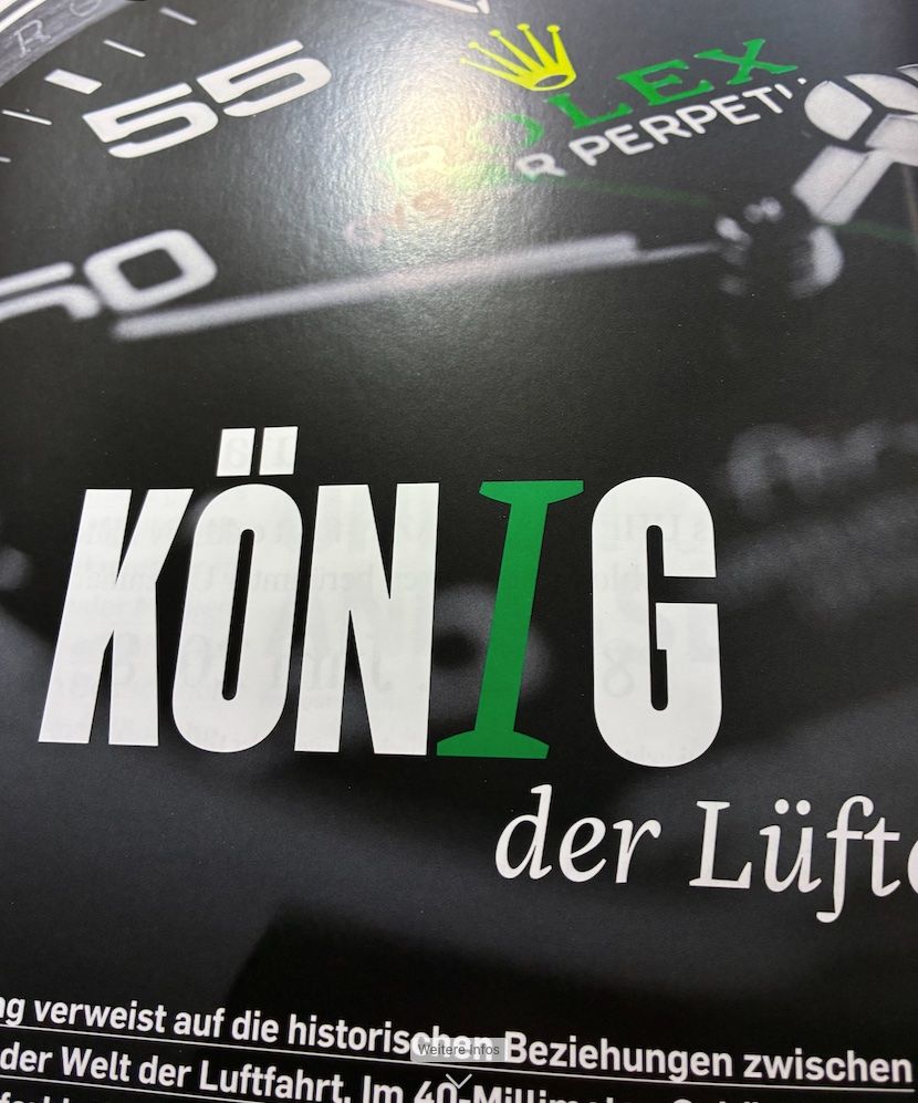 Riviste & Magazine: Lange 1 und Rolex Air-King Test – Usato da Baden venduto da Goldbaum 3