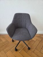 Bürostuhl - grau Stoff mit Rollen guter Zustand