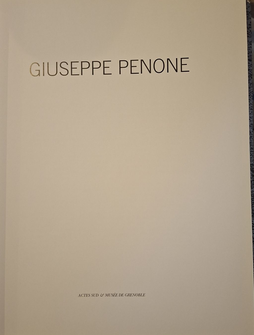 Bücher: Giuseppe Penone Buch Actes Sud Musee de Grenoble Buch – Neu (gemäss Beschreibung) aus Niederglatt ZH von Siegfried67 2
