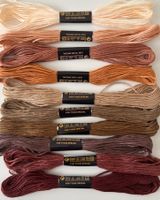 10x Stickgarn neu