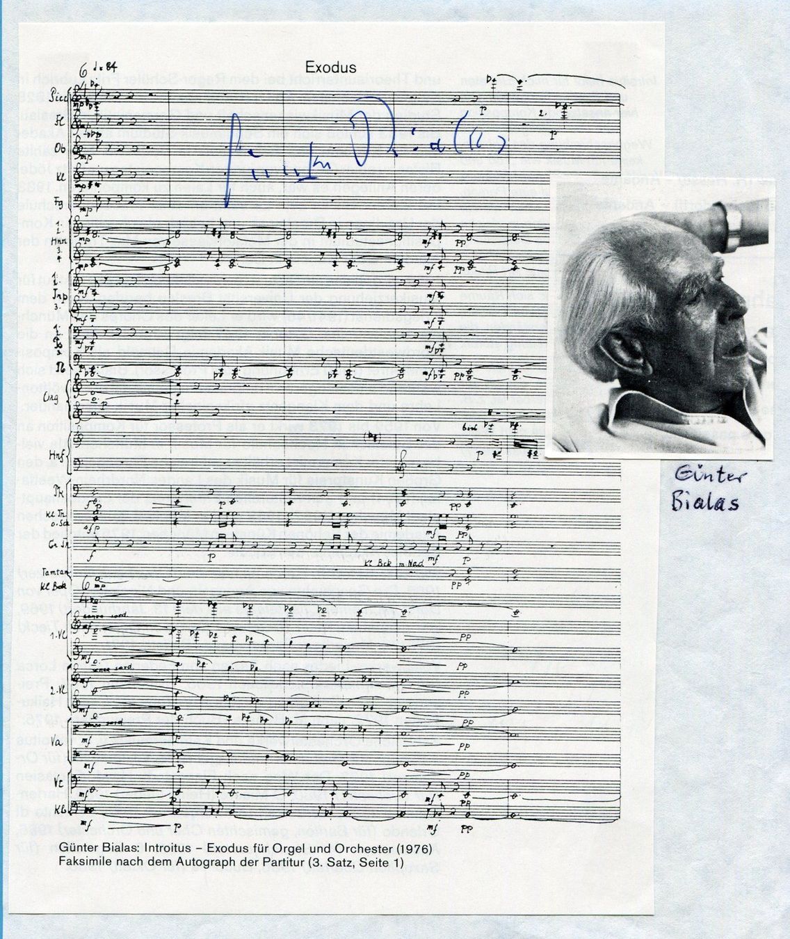 Autografi: Günter Bialas   -   deutscher Komponist – Usato da Röthenbach i. E. venduto da Heureka5