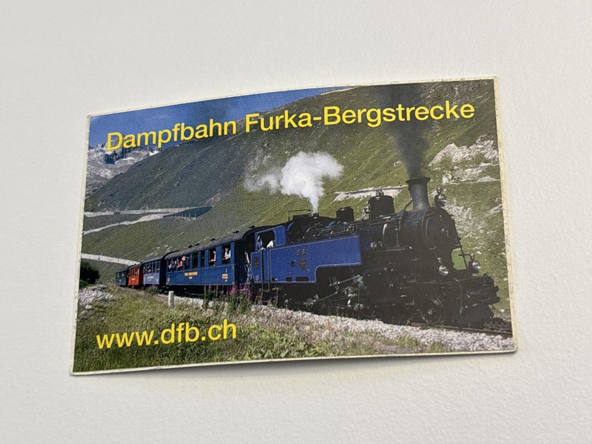 Sticker: Dampfbahn Furka-Bergstrecke Sticker – Nuovo (secondo la descrizione) da Zürich venduto da engebrunau