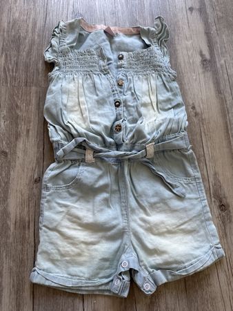 Jeans-Jumpsuit Gr. 92, Sommer-Outfit Mädchen