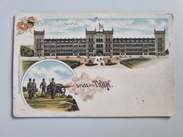 Carte postale ancienne garnison caserne Thoune, Thun.