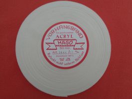 Vorhangband aus geschrumpftem Acryl HAGO 50 m. Breite 20mm