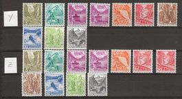 1936 : Serien Nr. 291 - 209 Typ Y + Z, postfrisch** KP 195.-