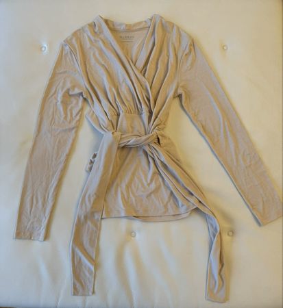 Globus top beige à nouer taille S neuf!