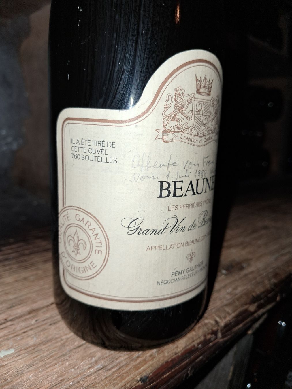 Wein: Beaune Premier Cru "Les Perrières" 1981 – Neu und originalverpackt aus Le locle von juliensaran 2