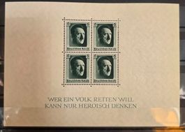 Deutsches Reich 1937 Block 10  4V MNH** POSTFRISCH