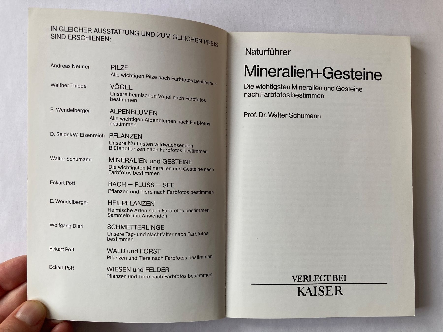 Bücher: Buch: MINERALIEN + GESTEINE – Gebraucht aus Bubendorf von Alpenheidi 2