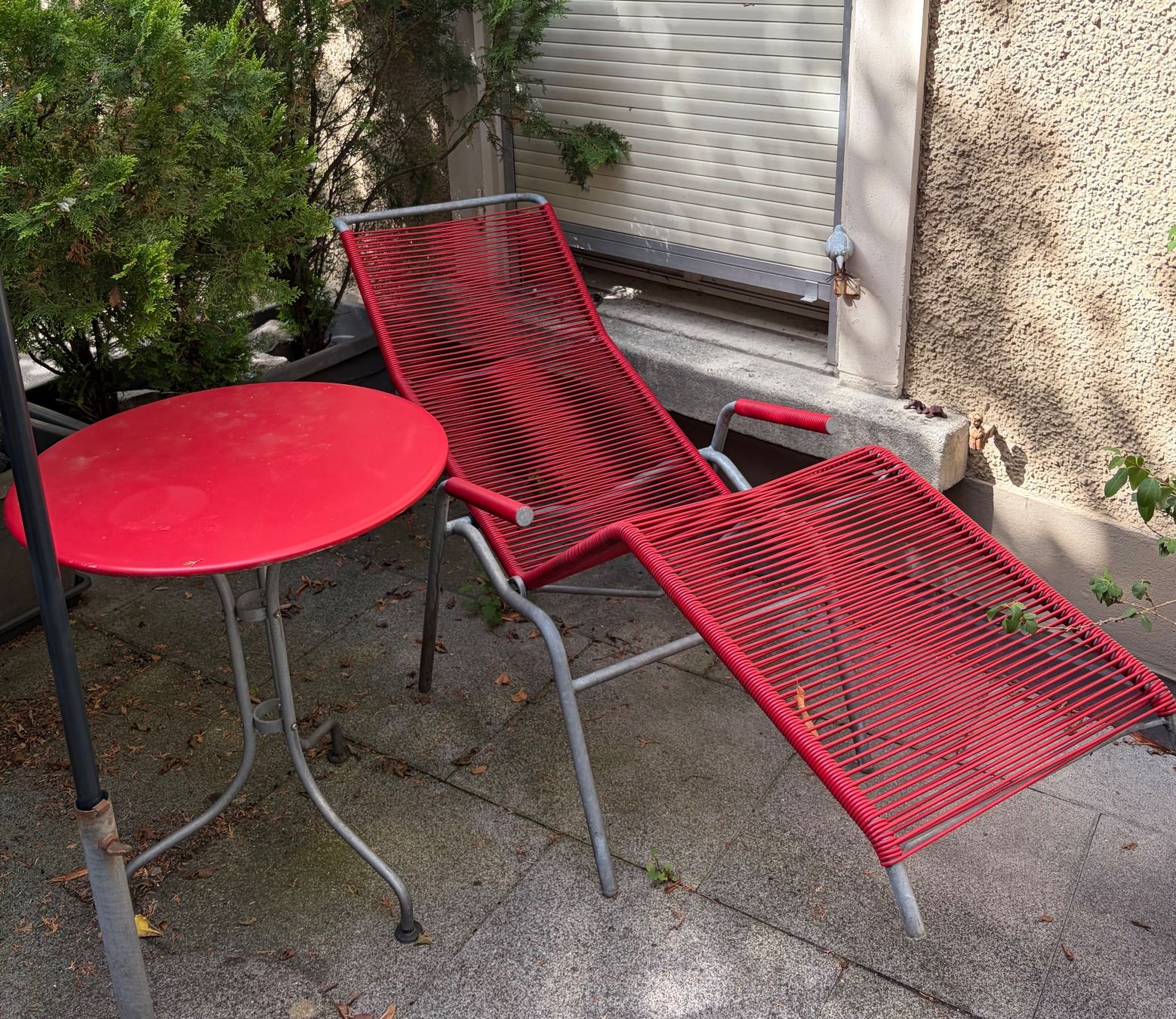 Schaffner Set di tavolo e panche: Schaffner Gartenmöbel (Tisch und Liege) – Usato da St. Gallen venduto da Shopper011 1