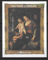 Sao Tomé und Principe Block 7A Gemälde Rubens ** 1977