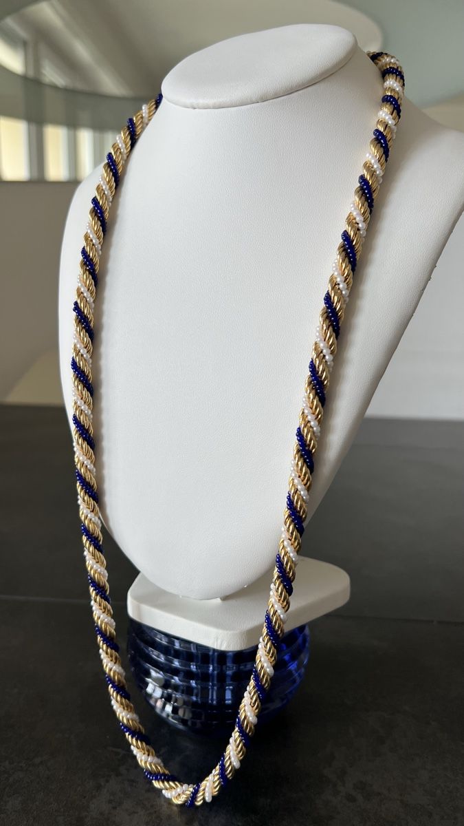Catenine: Collier vintage avec perles et murano stylée – Usato da Nyon venduto da stylevintage79 3