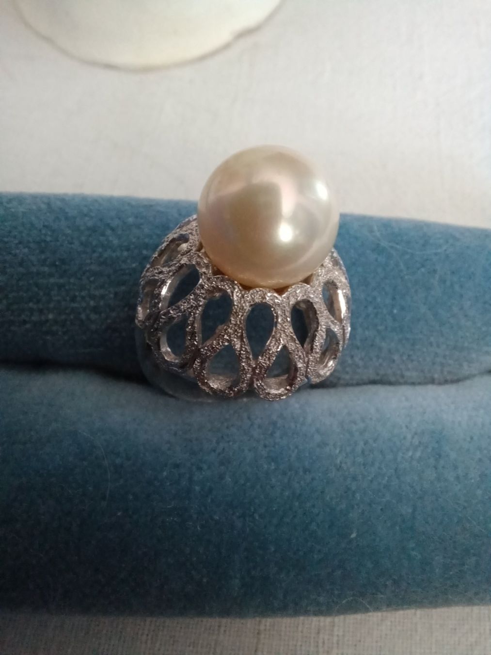 Anelli: Ring 925 Silber mit Perle Gr.57 – Usato da Romanshorn venduto da Hanibal424 4